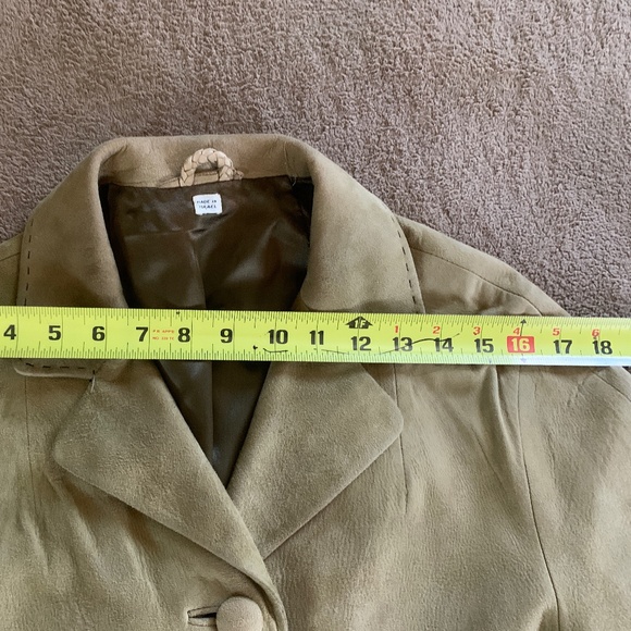 Vintage long camel suede coat - Picture 6 of 8